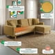 thumbnail image 3 of Sala Modular Reversible Makora Kendall Con Memory Foam, Color Mostaza, Lino Respaldo Reclinable De 3 posiciones., 3 of 10