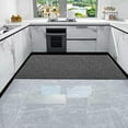 thumbnail image 4 of Non-Slip Kitchen Mats, Waterproof and Absorbent PVC Floor Mats for Doorways, Cuttable and Washable, 150x40cm (Gray), 4 of 7