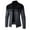 Black, variant on CHEEREAM Men's Cardigan Sweaters Knitted Stand Collar Regular Fit Jacket Full Zip Fleece Lined Winter Warm Coat Black L