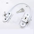 thumbnail image 2 of Cerradura de seguridad para ventana de 2 piezas, cerradura de puerta de seguridad para ventana con llave para niño bebé, cerradura de cable antirrobo puerta corredera restrictor de ventana i, 2 of 5
