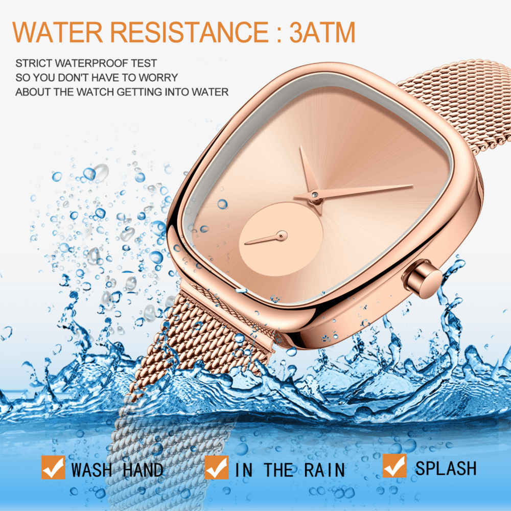 Watches for Women Waterproof Ladies Analog Quartz Wrist Watches Stainless Steel Band Fashion Dainty Female Watch
