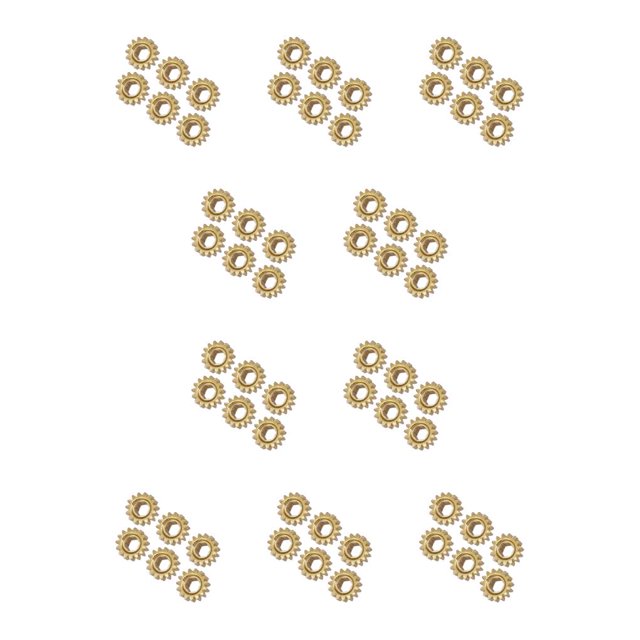 Injueey 6 piezas de accesorios de engranajes de clavija de afinación de guitarra, componentes de instrumentos musicales profesionales, perilla Type2 NO2