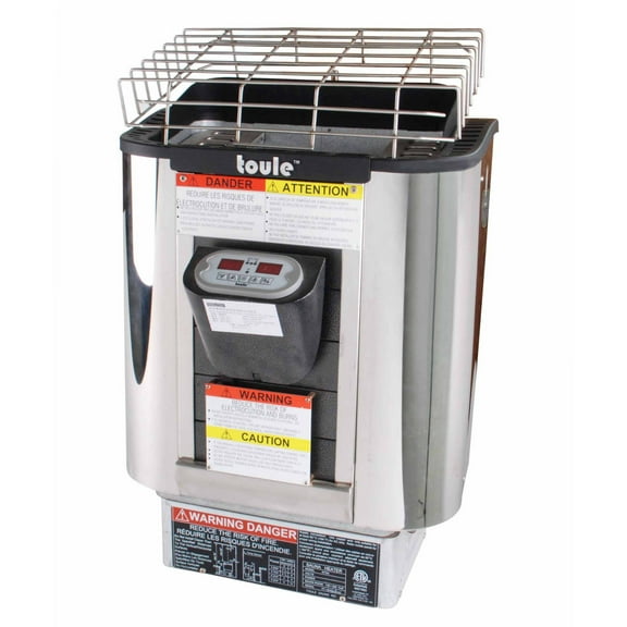 TOULE NTSA90 9 KW ETL Wet And Dry Sauna Heater Stove for Spa Sauna Room w/ on Heater Digital Controller