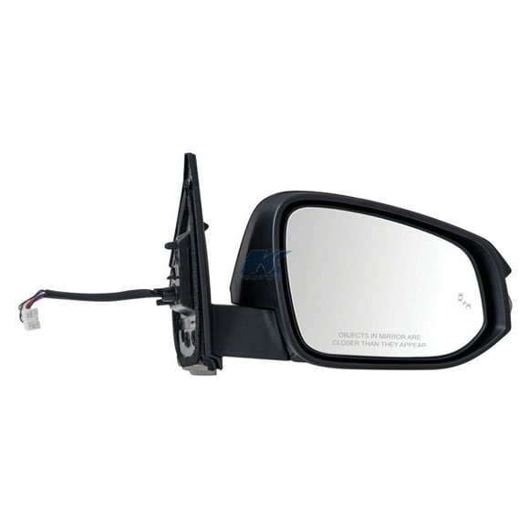 K-Source Exterior Mirror 70173T OEM Replacement; Single; Textured Black/PTM Cover; Electric; Foldaway; With Heated Mirrors; With Turn Signal Indicators