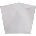 thumbnail image 3 of Meridian Furniture Gemma Table d'Appoint Contemporaine en Acier Inoxydable, Argent, 3 of 5