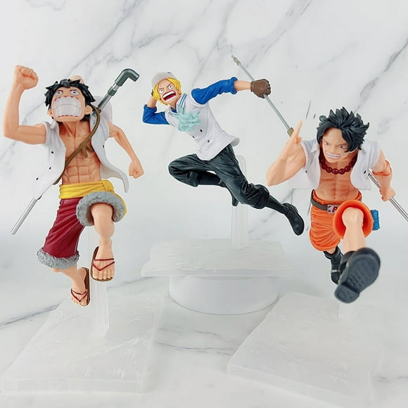 One Piece One Piece Handmade Dream Navy Luffy Ace Sabo 3 Brother Model