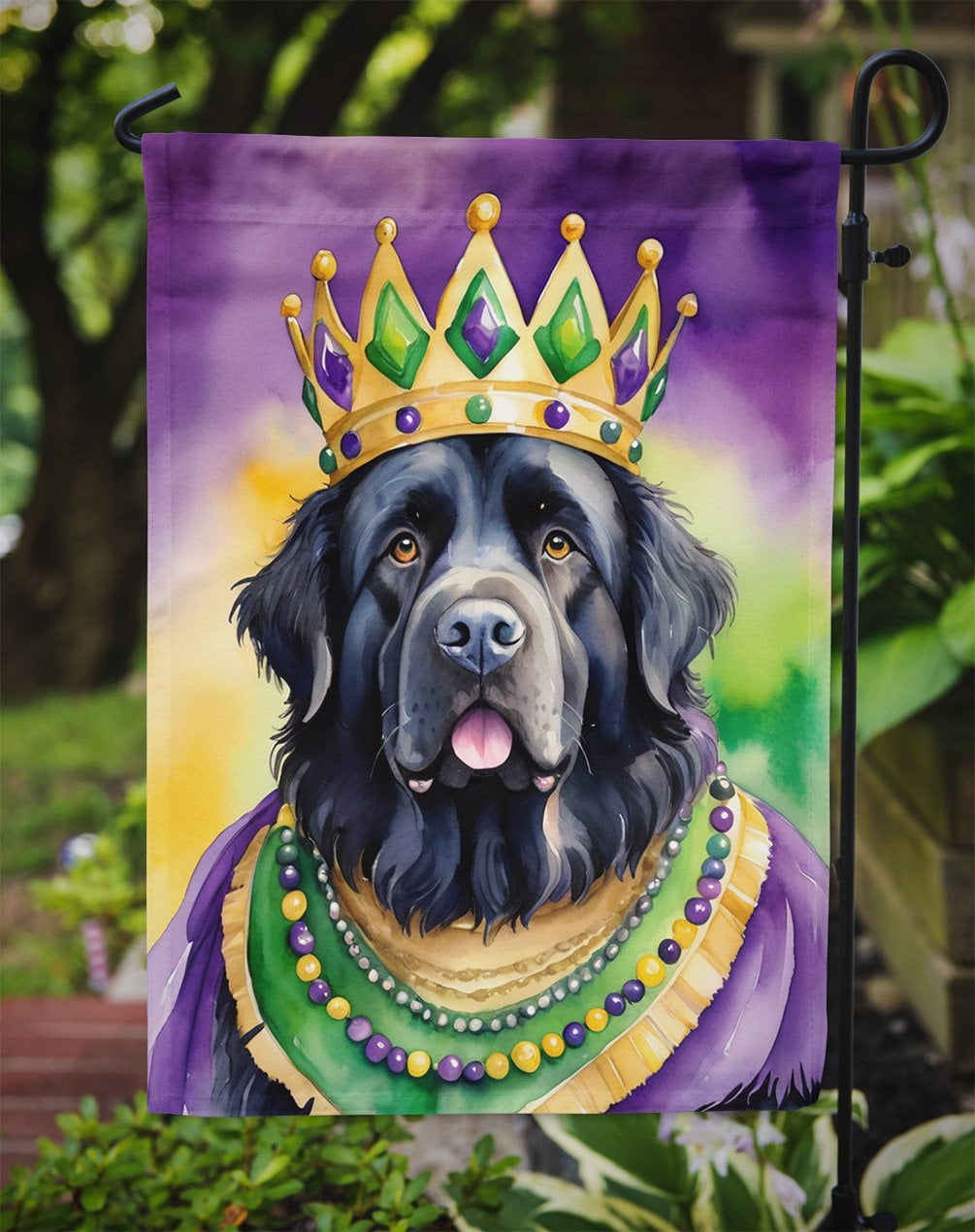Newfoundland King of Mardi Gras Garden Flag 11.25 in x 15.5 in