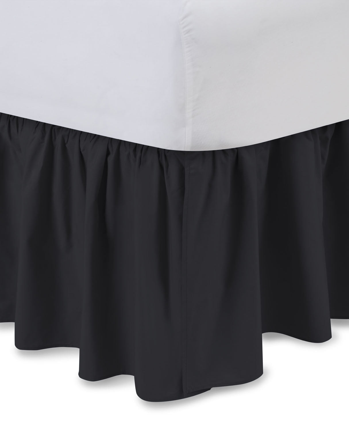 Harmony Lane Ruffled Bedskirt Olympic Queen, Bone, 21" Drop Dust