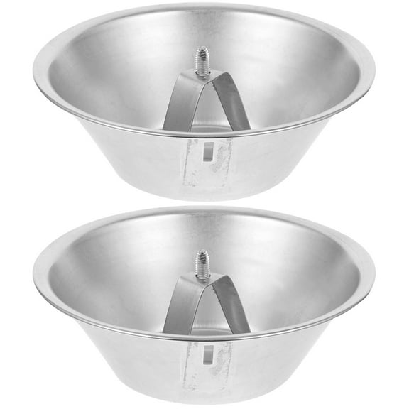 2pcs Stainless Steel Range Hood Oil Cup Bowl Range Hood Oil Collection Cup for Home