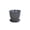 Gray1, variant on Hyknon 5.5 Inch Planter Pot with Saucer, Modern Indoor Plastic Plant Pot for Herbs and Flowers, Lightweight Flower Pot Container for Home Office Desk Window Sill Decor