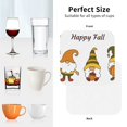 thumbnail image 6 of Disketp Happy Fall Funny Coasters,4 Pcs Leather Coasters with Holder, Perfect Housewarming Hostess Gifts,Protect Furniture from Water Marks Scratch and Damage-Square, 6 of 6
