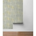 thumbnail image 4 of NextWall  Starburst Geo Peel and Stick Wallpaper Silversmoke & Gold, 4 of 6