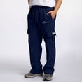 thumbnail image 2 of Valora Men's Casual Pants for Everyday Comfort and Athletic Wear – Breathable LooseFit Fitness Trousers with Drawstring Waist Solid Color Pockets and Cozy Navy 4XL, 2 of 7