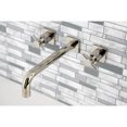 thumbnail image 2 of Kingston Brass KS6026DX Concord Two-Handle Wall Mount Roman Tub Faucet, Polished Nickel, 2 of 7