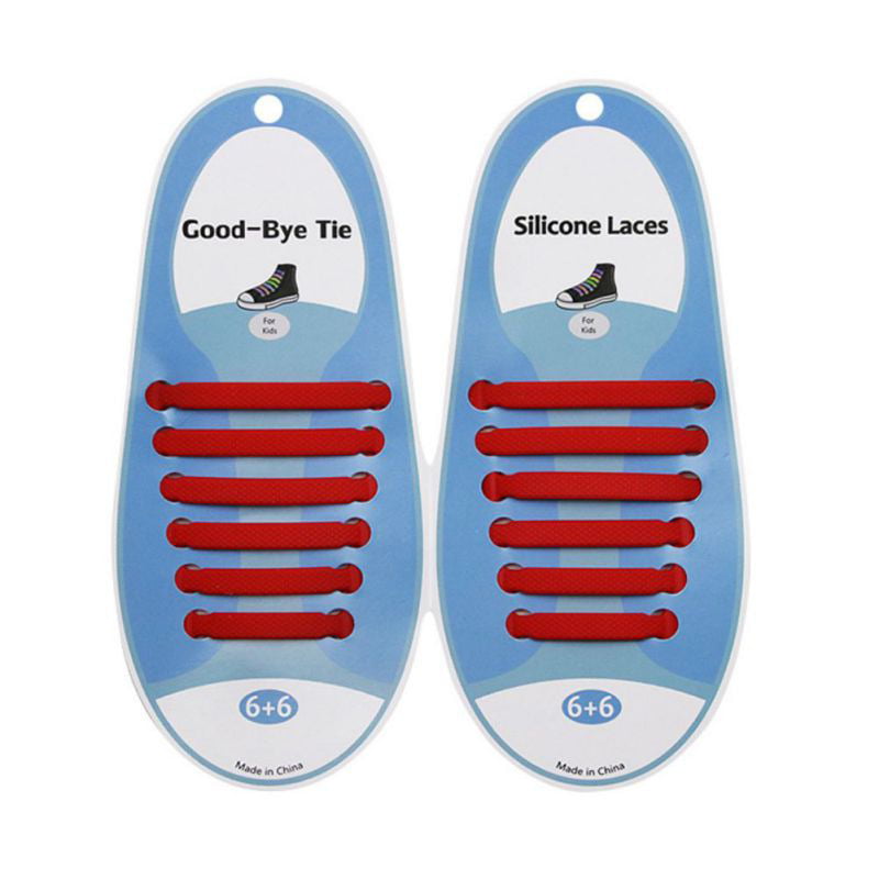 12pcs Elastic Lacing System No Tie Shoelaces Kids and Adults Waterproof HI 