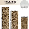 thumbnail image 4 of Brown and Black Leopard Print Kitchen Rugs Sets Of 3,Kitchen Runner Rugs Non Skid Washable,Decorative Kitchen Floor Mats for Kitchen,Sink,Laundry,17"x30"+ 17"x47" + 17"x59", 4 of 6