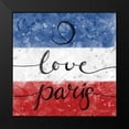 thumbnail image 2 of Harbick, N. 15x15 Black Modern Framed Museum Art Print Titled - I Love Paris, 2 of 5