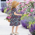 thumbnail image 5 of FORMRS Girls Short Sleeve Dress Summer Casual Round Neck A-line Beach Sundress, Sizes 2T-8T, Red White Stars, 5 of 8