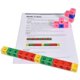 thumbnail image 5 of Cubos de matemáticas-Conjunto de 100-Manipulativos de matemáticas-Suministros de aprendizaje en el aula, suministros escolares para el hogar, aprendizaje preescolar, juguetes de conteo, cubos de enlac Afortunado Sencillez, 5 of 5