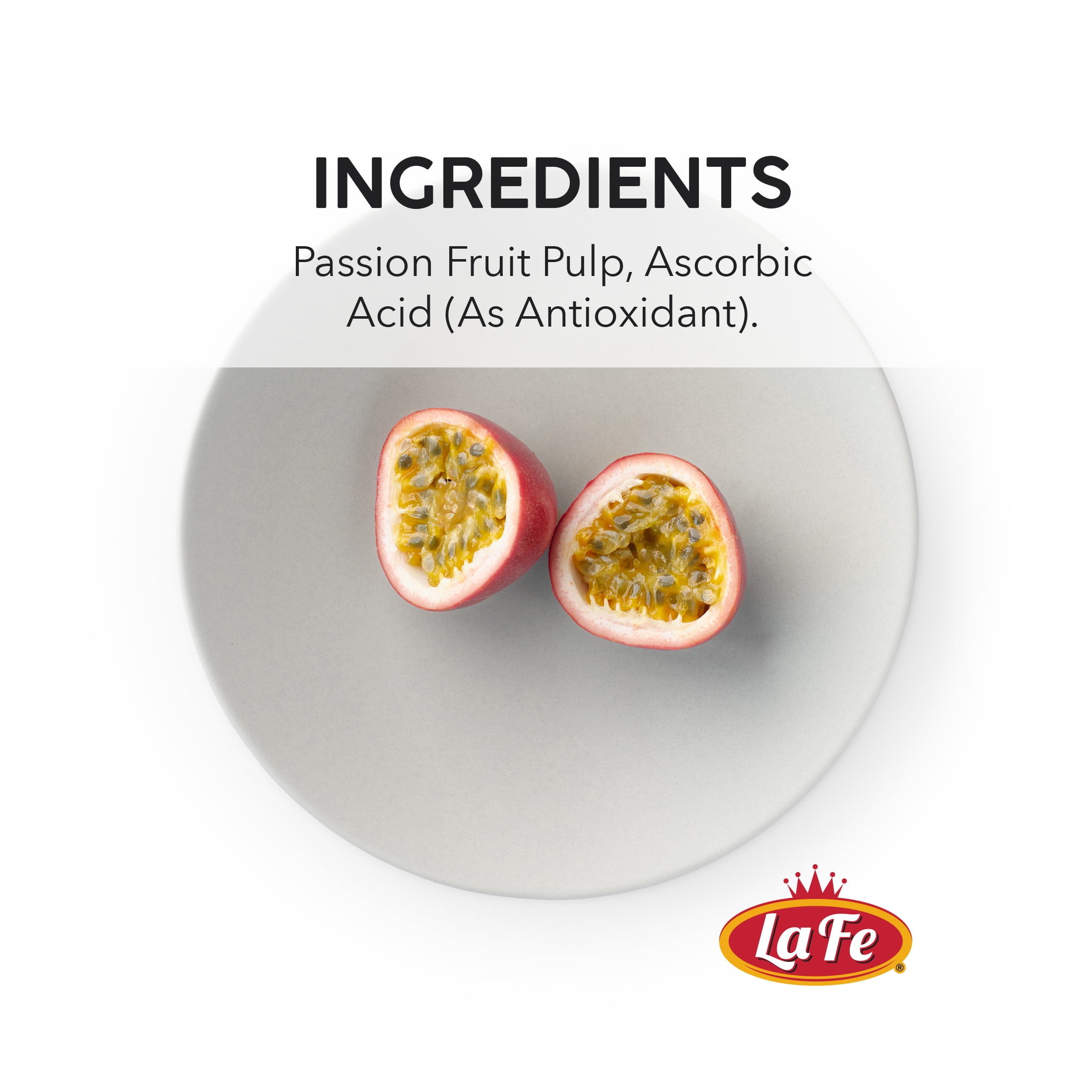 La Fe Passion Fruit, 14 oz Bag (Frozen)