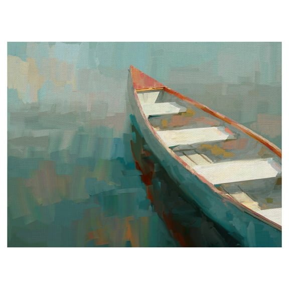 Masterpiece Art Gallery Coral Canoe I By Studio Arts Canvas Art Print 30" x 40"