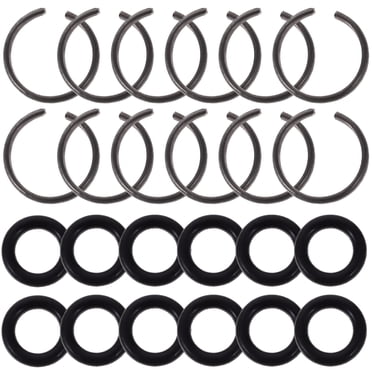 WRITWAA 12 Sets Retainer Wrench Rings Black Rubber For Tool Upgrading