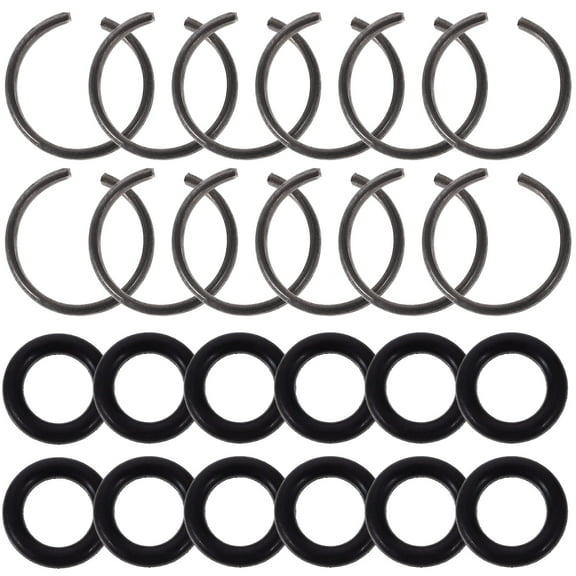 WRITWAA 12 Sets Retainer Wrench Rings Black Rubber For Tool Upgrading