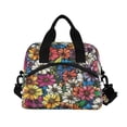 thumbnail image 2 of Lunch Bag Portable Crossbody Meal Bag Cooler Bag Insulated Lunch Bag Food Bag Handheld & Crossbody Design Flower Cartoon Cute, 2 of 6