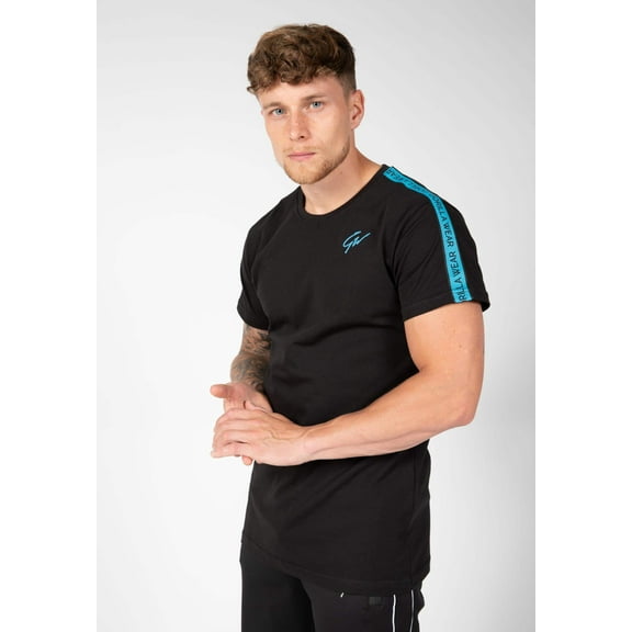 Chester T-shirt - Black/Blue