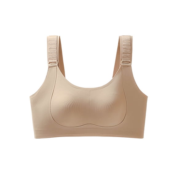 RMGVDSD Sports Bras for Women Seamless Bralettes No Underwire Wireless Tshirt Bra Supportive Full Coverage Comfortable Everyday Bras Wear Versatile T-shirt Bras