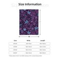 thumbnail image 6 of ZNDUO Fashion Flowers Pattern Pattern Thickening Blanket, Fluffy Soft Cozy Flannel Throw Blankets, 60"x50" Inches, 6 of 8