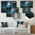 thumbnail image 4 of Designart "Birch Woods Moonlit Euphony IV" Tree Birch Metal Wall Art, 4 of 5