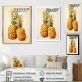 thumbnail image 4 of Designart "The Golden Grove Of Pineapples IV" Pineapples Floater Framed Canvas Wall Art, 4 of 5
