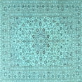 thumbnail image 1 of Ahgly Company Indoor Square Persian Light Blue Traditional Area Rugs, 3' Square, 1 of 4