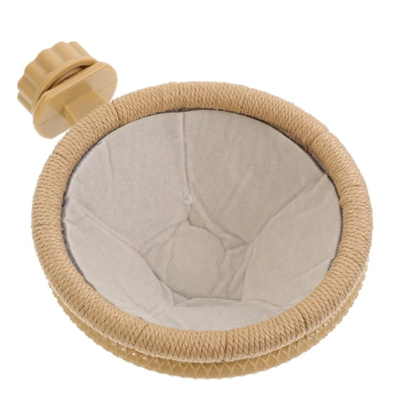 LOLIPPYY Parrot Cage Accessory 1 Set Bird Nests Light Brown Rope and Plastic for Outdoor Hanging