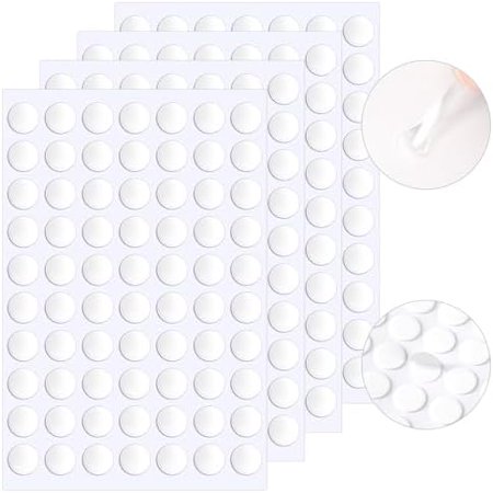 1000 Pcs Double Sided Sticky Dots Removable Round Putty Clear Double Sided Tape for Crafts No Trace Sticky Tack Adhesive Tape (15 mm)