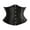 Black, variant on Womens Satin Corset Underbust Boned Waist Cincher Bustier Girdle Shaper