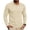 Khaki, variant on Zivyakyro Collared Mens Polos Button Fall Casual Long Sleeve Loose Shirt Textured Breathable Jacquard Green 3XL