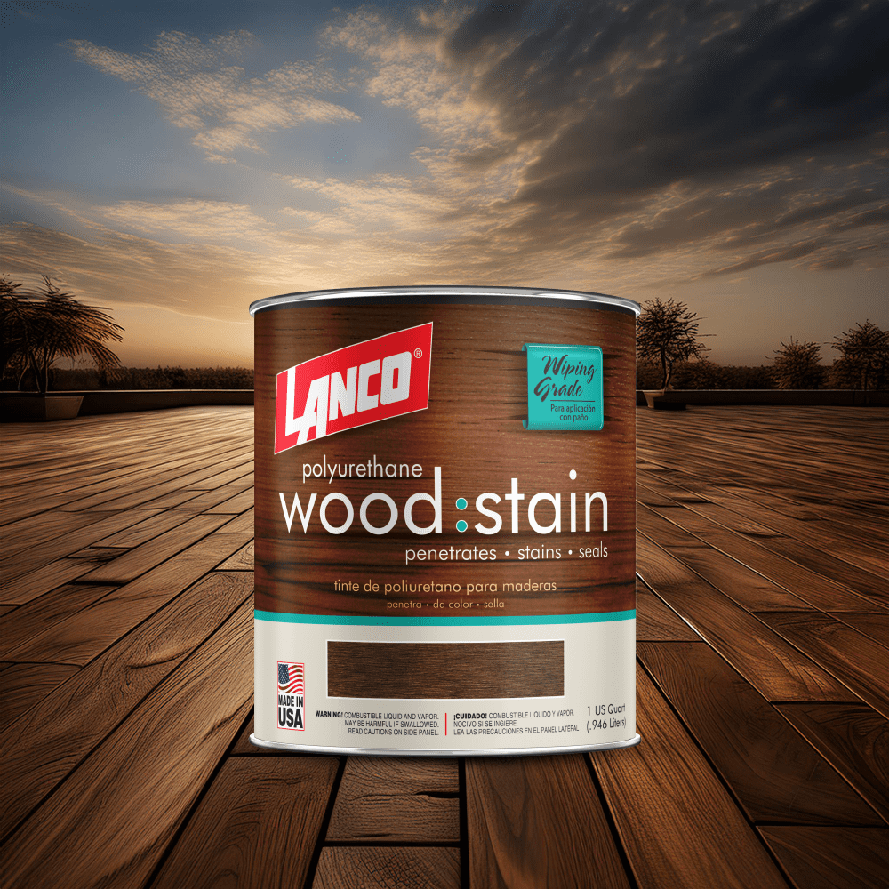 Lanco Wood Stain Mahogany Finish, 1Quart