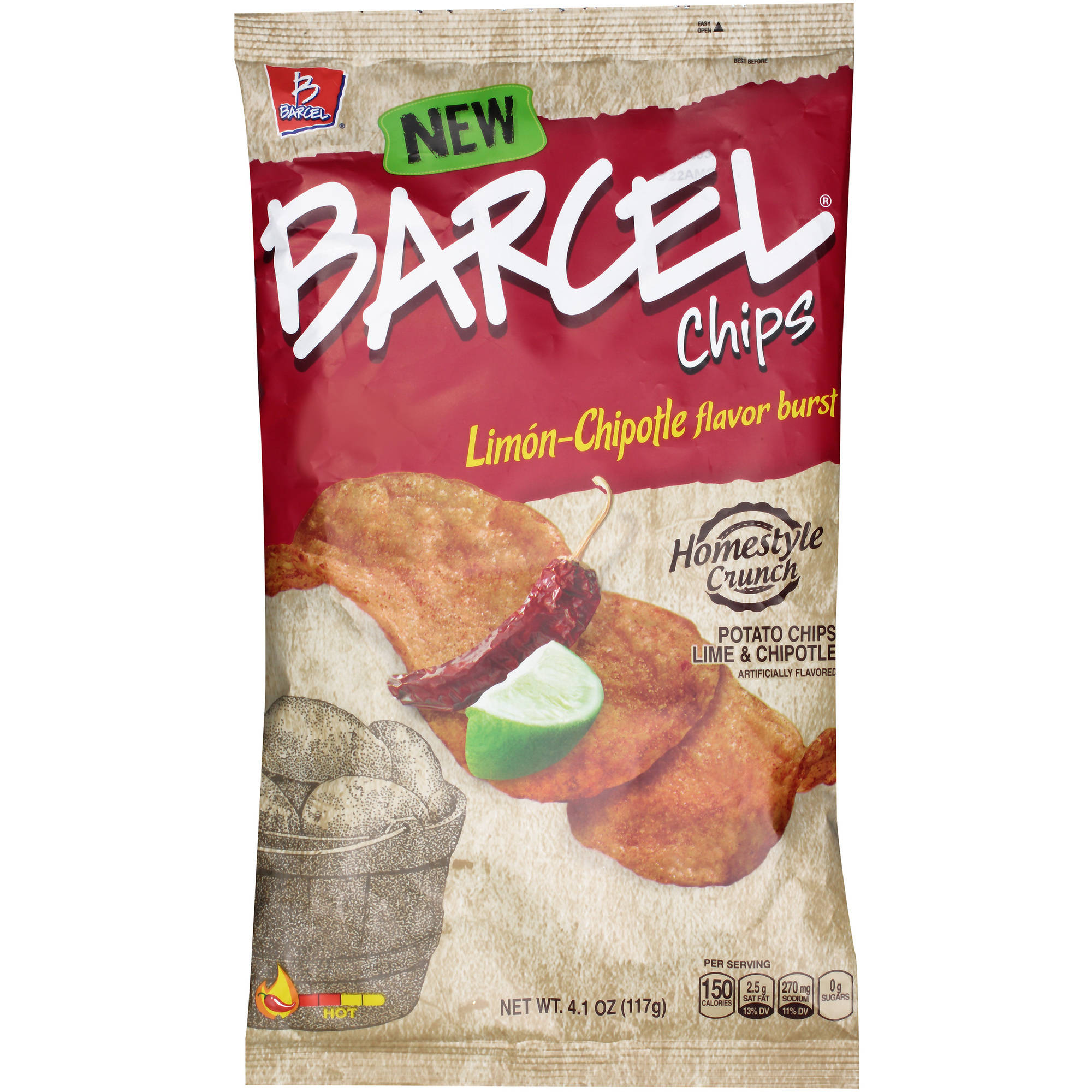 Barcel LimonChipotle Flavor Burst Potato Chips, 4.1 oz