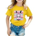 thumbnail image 1 of XDZJLR T-Shirts Filles Enfants Pâques Graphique Coupe Ample Décontractée Manches Courtes Col Rond pour Garçons Vêtements 3-4 Ans, 1 of 4