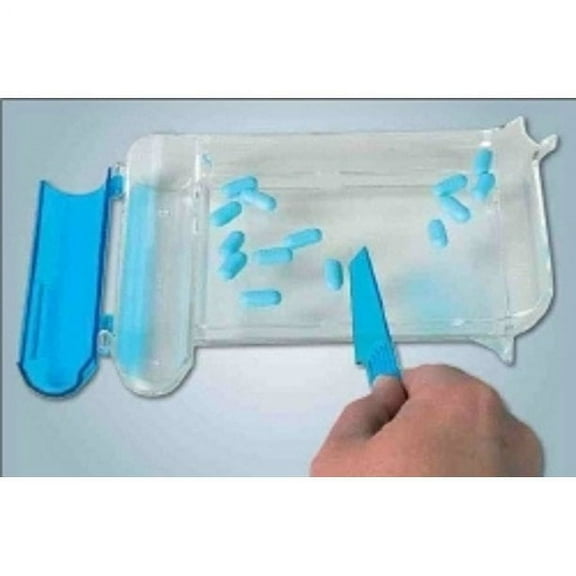 Ezy Dose Apothercary Pill Counting Tray Clear Plastic W/ Spatula, 1ct