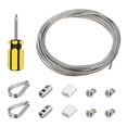 thumbnail image 1 of Unique Bargains 1/16' Wire Rope Kit, PVC Coated Stainless Steel Cable, 20ft, 1 of 4