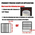 thumbnail image 3 of Universal Pipe Baffle Plastic Window Kit Plate Exhaust Fume Pipe Baffle, 3 of 6