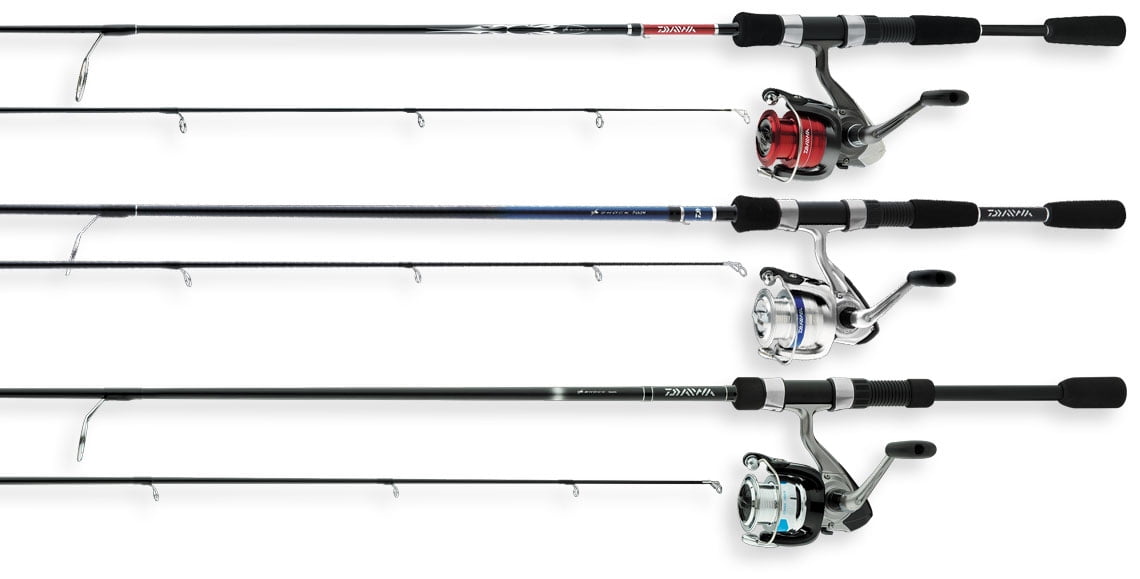 Daiwa D-shock 2-piece Spinning Fishing Rod Reel Combo 6ft for sale online 