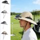 thumbnail image 1 of Sombrero solar para exteriores Sombrero solar de playa de ala ancha Nylon multicolor ajustable para refrigeración exterior uso exterior 50-60cm, 1 of 7