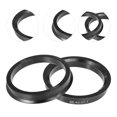 thumbnail image 3 of Unique Bargains 4 Pcs 66.45mm to 57.1mm Universal Car Hub Centric Rings Black, 3 of 7
