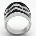 thumbnail image 3 of Luxe Jewelry Designs Women's Stainless Steel Ring with Black Jet Epoxy - Size 8 (Pack of 3), 3 of 4