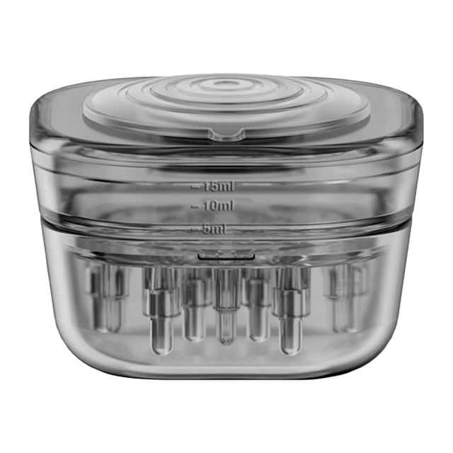 Peine aplicador de cuero cabelludo Zulema compacto Cepillo de pelo de función múltiple para aceite esencial Negro