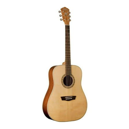 Washburn D7S Harvest Dreadnought Acoustic Guitar. Natural Gloss